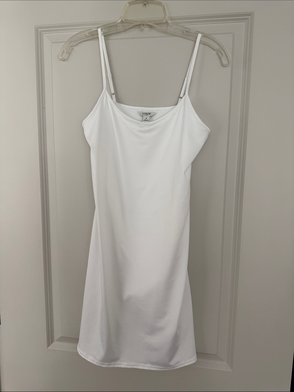 J. Crew Simple White Athletic Dress with Adjustable Straps
